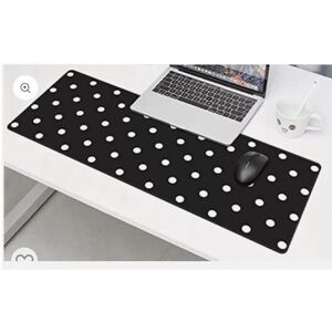 Soar Tech Elevated Desk Pad - Black and White Polka Dot